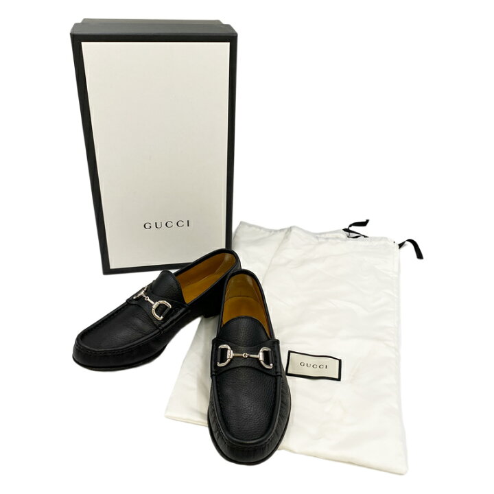 楽天市場】GUCCI グッチ 367762 ローファー ホースビット ブラック 