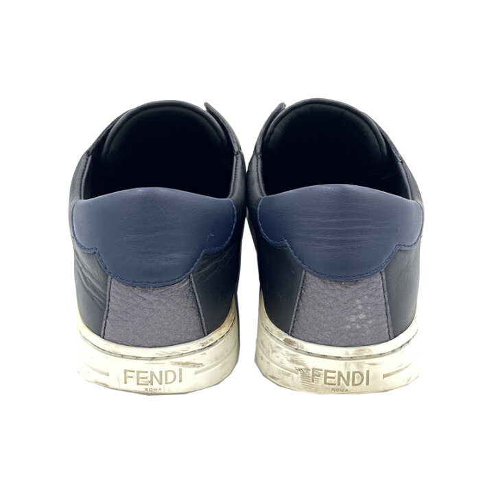 楽天市場】【中古AB】FENDI フェンディ レザースリッポン ブラック 