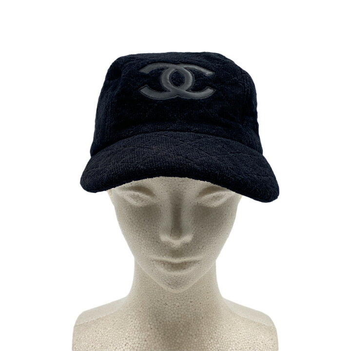 楽天市場】CHANEL シャネル パイルキャップ ココマーク ブラック #M 