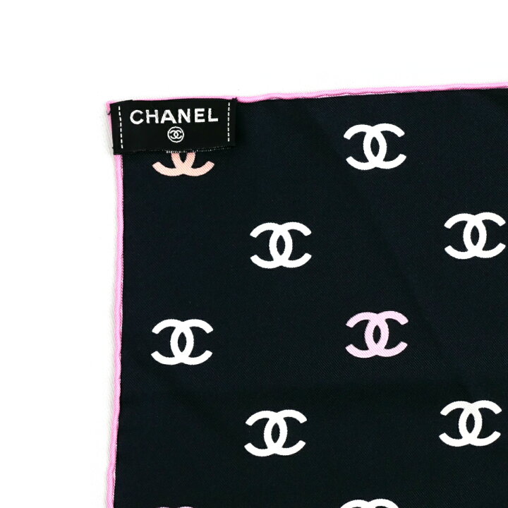 楽天市場】CHANEL シャネル シルクスカーフ ロゴ・ココマーク柄 