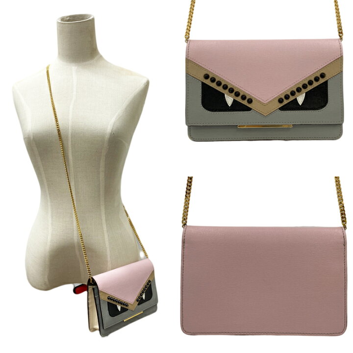 楽天市場】FENDI フェンディ モンスターバグズ チェーンウォレット 