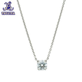 ★ほぼ美品★HarryWinston ハリーウィンストンソリティアダイヤプチネックレスPt900　D0.51ct40cm　3.4g中古A【辻屋質店J2169】【中古】【質屋出品】