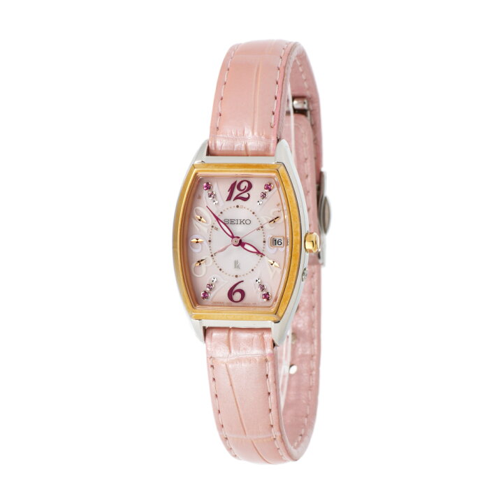 楽天市場】SEIKO セイコールキア SSVW116レディースウォッチピンク  