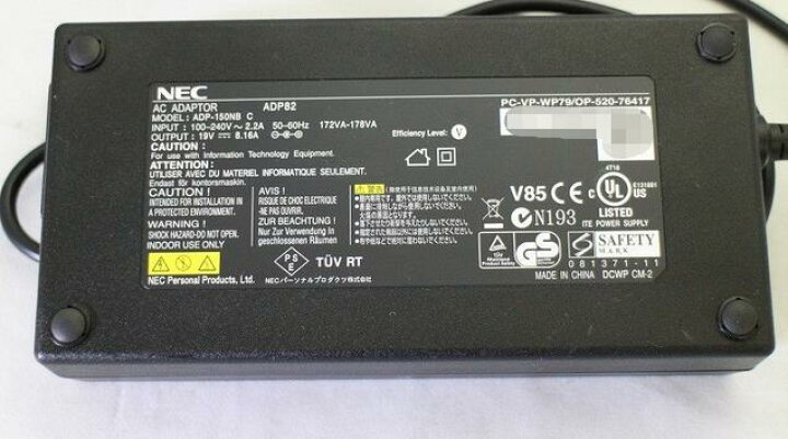 NEC ACアダプター ADP82 19V 8.16A ADP-150NB C