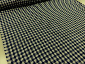 鷲沢玲子監修 YUWA有輪 先染めチエック ネイビー 【メール便3m可】生地 布地 パッチワーク