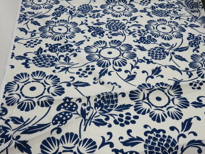 1m単位 アウトレット40% カハラ 大きな花柄 オフ シーチング生地 dou 【メール便3m可】 輸入生地 USAコットン メーカー処分品 生地 布地 コットン おしゃれ プリント生地