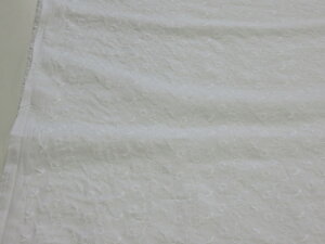 1m単位 アウトレット50% ワイド巾(138cm) レース刺しゅう スケア ワッシャー オフ 4 dou【メール便1m可】 マークダウン メーカー処分品 生地 布地 布