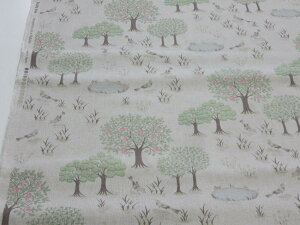 1m�P�� �A�E�g���b�g40% �n�[�t���l�� �}�J�x�A���X words of forest Fruits tree �x�[�W��×�O���[�� �L�����o�X���n dou 108cm�� ���{�� �R�b�g�����l�� �� �� �v�����g���n �؂蔄�� �i�`������ �n���h
