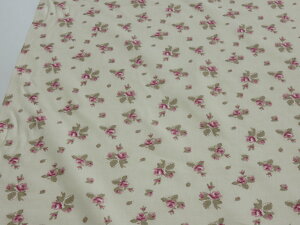 1m単位 アウトレット30% こうの早苗 シャーティング オールドローズ キナリ dou【メール便3m可】 生地 布地 服地 コットン パッチワーク 有輪 YUWA ユーワ