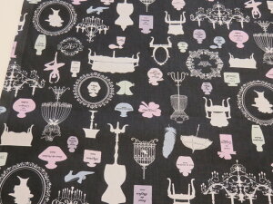 1m単位 アウトレット40% 園部美知子 シャーテイングソフトチンツ トルソー ブラック 【メール便3m可】 マークダウン メーカー処分品 生地 布地 布 コットン 綿 服地 YUWA 有輪 洋裁 パッチワー