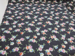 1m単位 アウトレット40% 中原淳一 花柄 ブラウン シャーティング生地 dou 【メール便3m可】 マークダウン メーカー処分品 生地 布地 布 コットン 綿 服地 YUWA 有輪 洋裁 パッチワーク