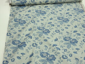 MODA(モダ) French General フレンチジェネラル Bleu De France ブルー・ディー・フランス Mancini ライトブルー シーチング生地 dou【メール便3m可】パッチワーク 生地 布地 プリント生地