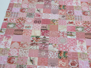 MODA(モダ) Curated In Color パッチワーク ピンク シーチング生地 dou 【メール便3m可】 パッチワーク 生地 布地 プリント生地