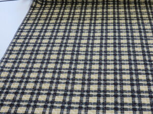 チエック ベージュ シーチングキルト キルティング 布地 生地 レッスンバッグ シューズ入れ 体操着入れ 巾着袋 布団袋