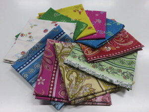 キャシー×洋輔 カットクロス10枚セット A 【メール便可】 キャシー中島 ハワイアン 生地 布地 パッチワーク ハギレ はぎれ 小物つくり