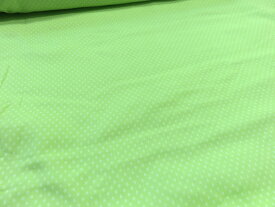 140cmワイド巾×1mカット ダブルガーゼ 小さな水玉 グリーン 【メール便1枚可】 マスク用 ベビーウェア 赤ちゃんグッズ マークダウン メーカー処分品 生地 布地 布 生地 コットン 綿 服地