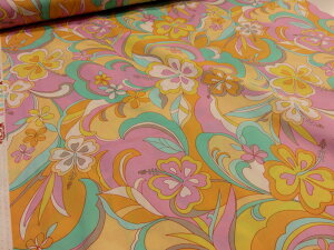 キャシー中島 (キャシーマム)シーチング モエモエ イエロー 【メール便3m可】生地 布地 綿 コットン ソーイング パッチワーク 手芸 手作り すてき 服地 通販 おしゃれ 雑貨 小物 ハワイア