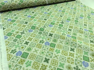 キャシー中島 (キャシーマム)シーチング モアナラニ2 グリーン 【メール便3m可】生地 布地 綿 コットン ソーイング パッチワーク 手芸 手作り すてき 服地 通販 おしゃれ 雑貨 小物 ハワイ