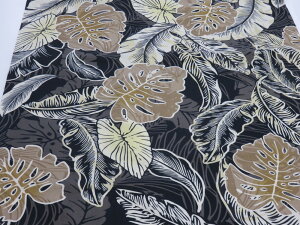 キャシー中島 (キャシーマム)シーチング アイナ ブラック dou 【メール便3m可】生地 布地 綿 コットン ソーイング パッチワーク 手芸 手作り すてき 服地 通販 おしゃれ 雑貨 小物 ハワイア