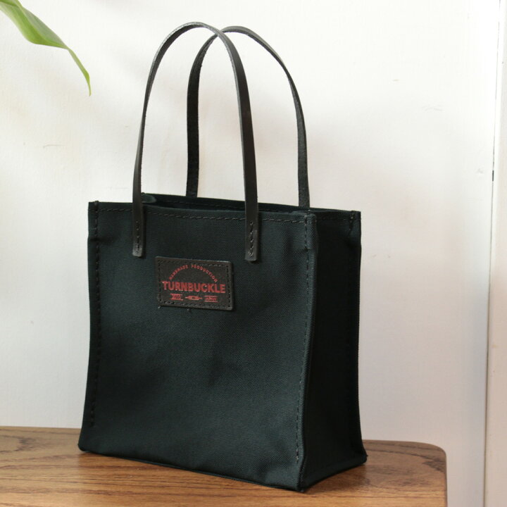 楽天市場】【ブラック/ベージュ】帆布×レザー ミニトートバッグ 