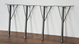4本セットロータイプ角度付鉄脚(てつあし) テーブル 脚パーツローテーブル センターテーブル用 フロイドレッグ