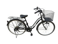 中古自転車 CENET 26インチ ダイナモライト 外装6段ギア 自転車 #402