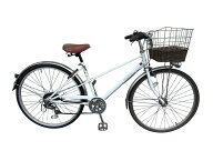 中古自転車 Mixte City 26インチ オートライト 外装6段ギア 自転車 #530