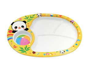 エンテック メラミン食器 お子様ランチ皿 L-7 「赤ちゃんパンダ」 313×273×25mm JAN:4976391110207