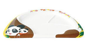 エンテック メラミン食器 お子様ランチ皿 L-2 「パンダ」355×240×22mm JAN:4976391110238