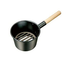 鉄 木柄ジャンボ火起し(鉄目皿付)中 21cm JAN:4905001253652