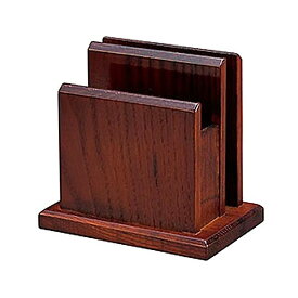 【在庫限り★特別価格】 ヤマコー　メニュー・ナプキン立て 【角型】15190　ブラウン　茶　JAN:4988484151905　※新品　在庫処分品