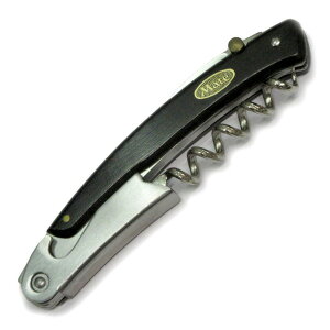 【在庫限り★特別価格】Mate メイト ソムリエナイフ YA-2 黒合板柄 (YA-2/BK) ワインオープナー ※新品 在庫処分品 ※長期在庫品のためパッケージに難あり