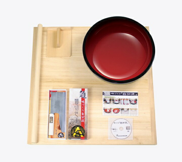 楽天市場】豊稔企販 家庭用麺打セット（大）（そば・うどんDVD付）A