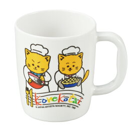 エンテック　メラミン食器　KO-9　こねこたい　片手コップ（小）190ml　JAN:4976391111730