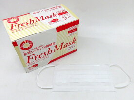 川西工業＃7035　フレッシュマスク　使いきりタイプ2層式マスク　2PLY MASKホワイト　フリーサイズ（100枚入）JAN：4906554120125