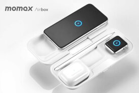 【MOMAX airbox】Apple製品専用 折り畳み 4in1 モバイルバッテリー【ワイヤレス充電】