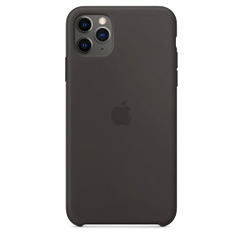 【ネコポス】【APPLE アップル】【純正】iPhone 11 Pro Max用 シリコンケース ブラック【MX002FE/A】