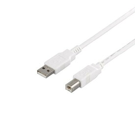 【 送料無料 】 バッファロー iBUFFALO USB2.0ケーブル2.0m ホワイト BSUAB220WH