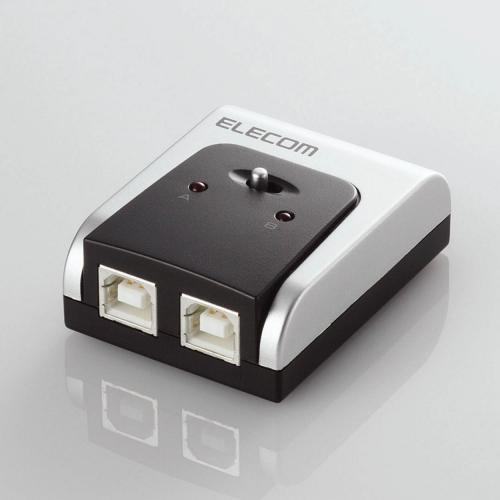 エレコム 贈り物 ELECOM U2SW-T2 入荷予定 送料無料 USB切替器 手動 2台 USB2.0対応切替器 2.0対応 あす楽