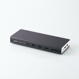 【正規代理店】 エレコム KVM-DVHDU4 KVMスイッチ pc切替機 USB DVI スピーカー 4台 DVI対応パソコン切替器