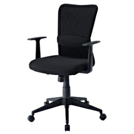 【 送料無料 】 サンワサプライ メッシュチェア SNC-NET14ABK ネットチェア ブラック 肘付 ロッキング パソコンチェア オフィスチェア 椅子 腰痛対策