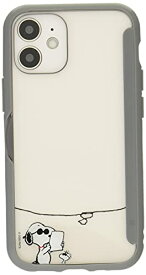 グルマンディーズ ピーナッツ SHOWCASE+ iPhone12 mini(5.4インチ)対応ケース ジョー・クール SNG-513C クリア、グレー