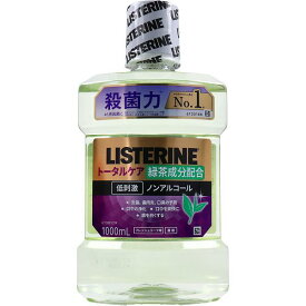 【15個セット】 薬用 リステリン トータルケア 低刺激 ノンアルコール グリーンティー 1000mL