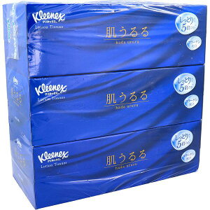 【10個セット】 日本製紙クレシア クリネックスティシュー ローション肌うるる 408枚(204組)×3箱パック 肌うるる クリネックス 紙製品 ローションティシュー 大容量 クレシア ティシュー ティ