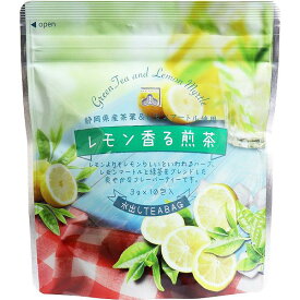 【4個セット】レモン香る煎茶 水出しティーバッグ 3g×10包入