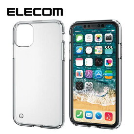 【3個セット】エレコム PM-A19CHVCCR iPhone 11 用 ハイブリッドケース ケース カバー iphone6.1 iPhone11 アイフォン 11 iPhone2019 6.1インチ 6.1 スマホケース シンプル 衝撃 バンパー 透明 クリア