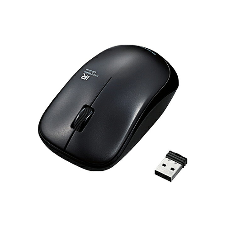 楽天市場 エレコム Elecom ワイヤレスマウス Usb 3ボタン Ir Led 省電力 シンメトリーデザイン Ps5 ブラック M Ir07drbk ウルマックス 楽天市場店