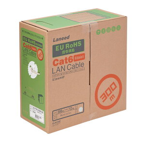 y5Zbgz GR LD-CT6/LG300/RS Cat6 LANP[u p 300m P[û RlN^Ȃ EU RoHSwߏ CgO[ ELECOM z zpbP[W lbg[NP[u bNX