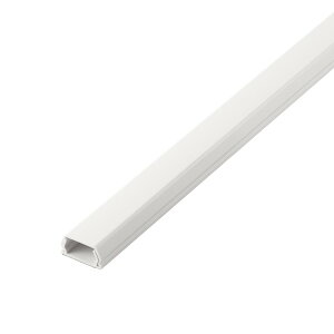 【正規代理店】 エレコム LD-GAF3MWH 配線カバー 壁用 モール ( 長さ1m × 幅26mm ) フラット 設置用テープ付き 【 LANケーブル / 電源コード / アンテナケーブル / 各種ケーブル など 】 ホワイト