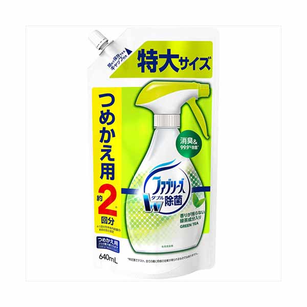 【12個セット】 ファブリーズW除菌 緑茶成分入り つめかえ特大サイズ P&G 芳香剤